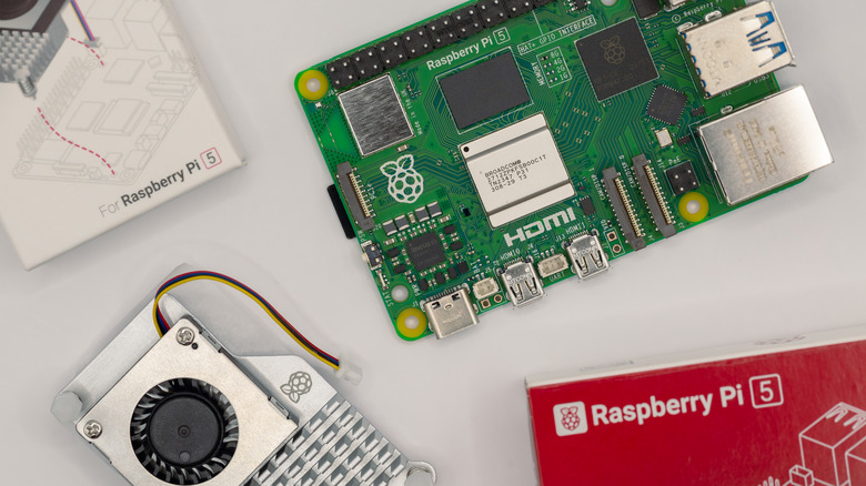 Raspberry Pi with accessories