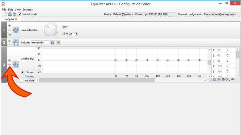 Equalizer APO configuration