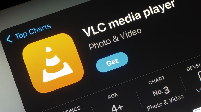 App store with VLC media player app