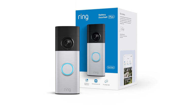 The Ring Battery Doorbell Plus.
