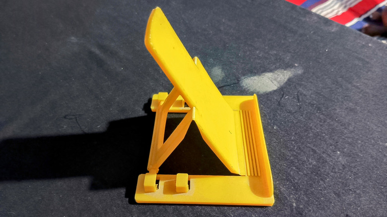 A plastic stand for smartphones