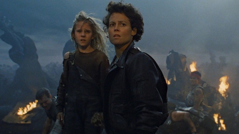 Ripley and Newt in Aliens