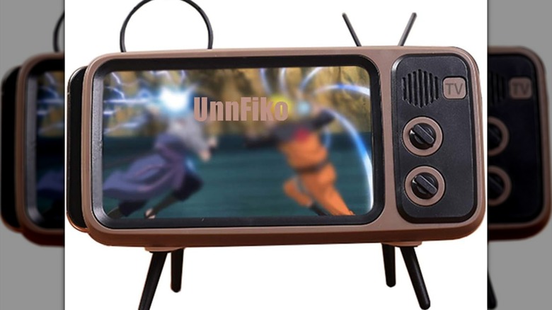 An UnnFiko Retro TV Stand and Speaker.