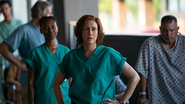 Dr. Anna Pou looking exhausted at Memorial