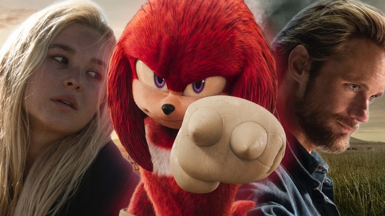 Isabel May, Knuckles and Alexander Skarsgård together
