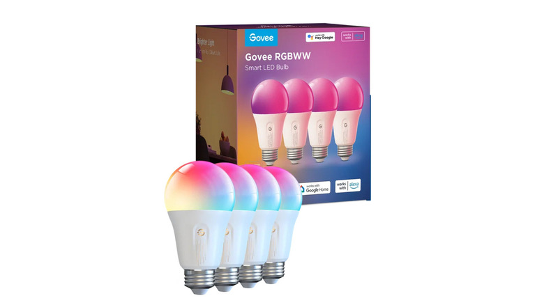 Govee RGBWW A19 Smart Bulbs in a 4-pack.