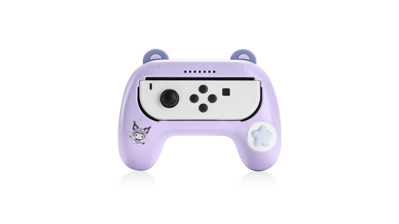 Purple controller dock for a single Nintendo Switch Joy-Con