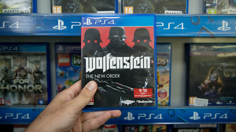 A copy of Wolfenstein: The New Order for the PlayStation 4.