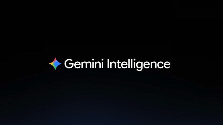The Gemini Intelligence logo, shown during The Android Show livestream
