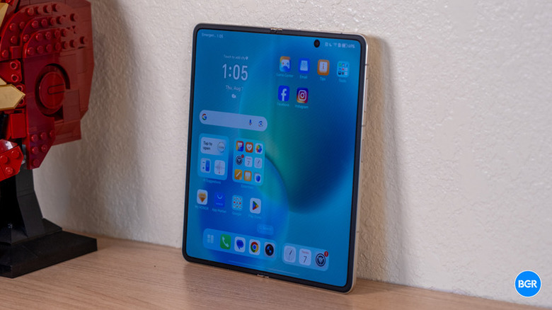 A Honor Magic V5 foldable phone