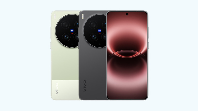 Rear and front view of the Vivo X300 Ultra smartphone