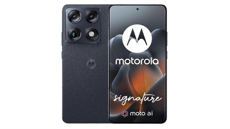 Motorola Signature shown from the front and rear.
