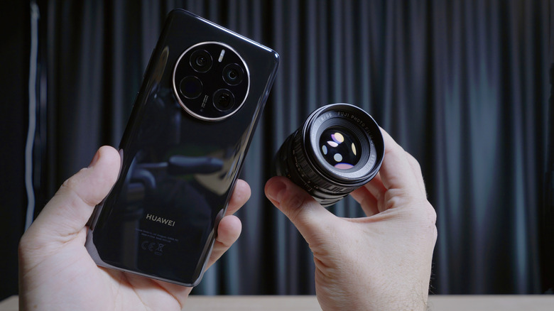 HUAWEI Mate 50 Pro with a lens