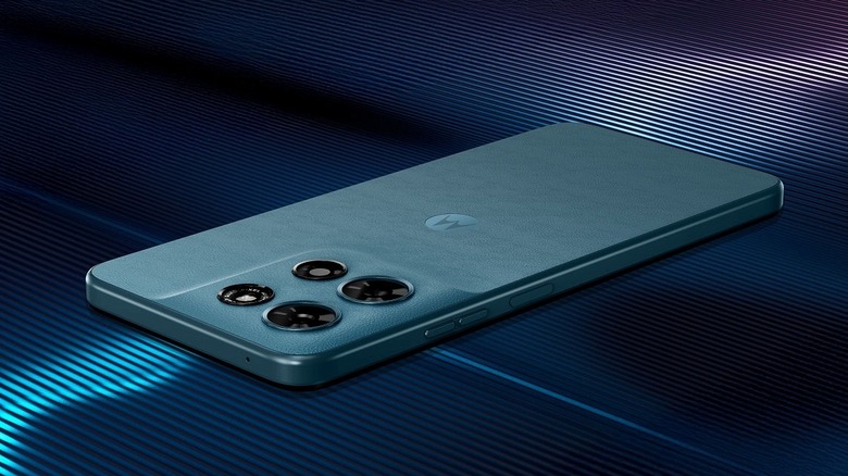 The back of the Motorola Moto G Play (2026) Android phone