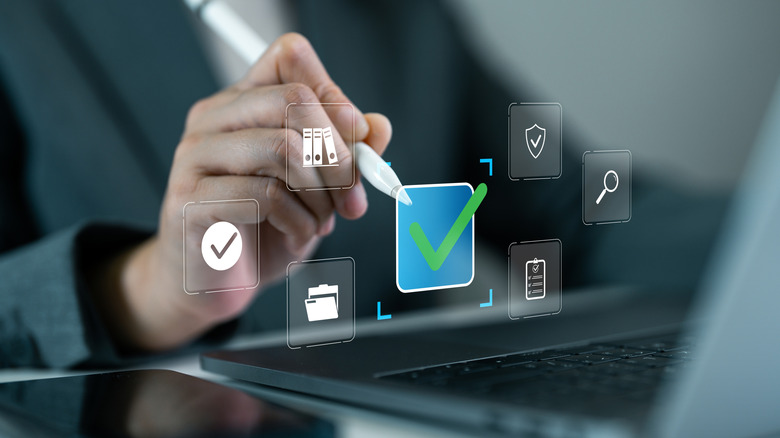 Concept of a person researching a product