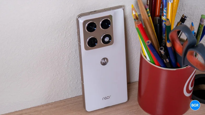 A folded Motorola Razr Fold