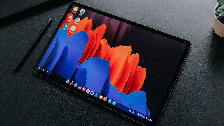 An Android tablet with a stylus pen