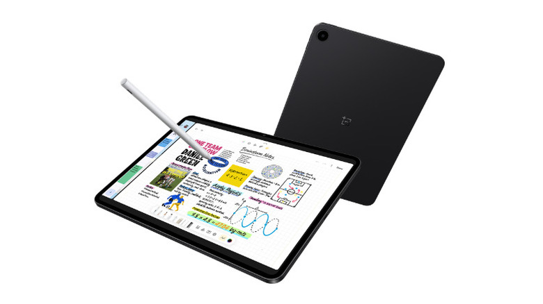 Rear and front view of the OnePlus Pad Go 2 tablet