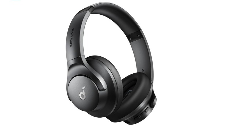 Soundcore Q20i noise-canceling wireless headphones in black color.