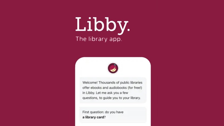 Screenshot of the Libby app on an iPhone mockup