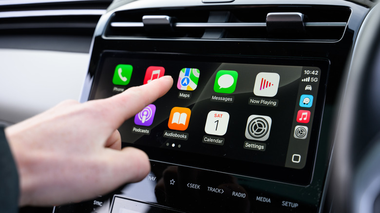 apple carplay on a car's infotainment system