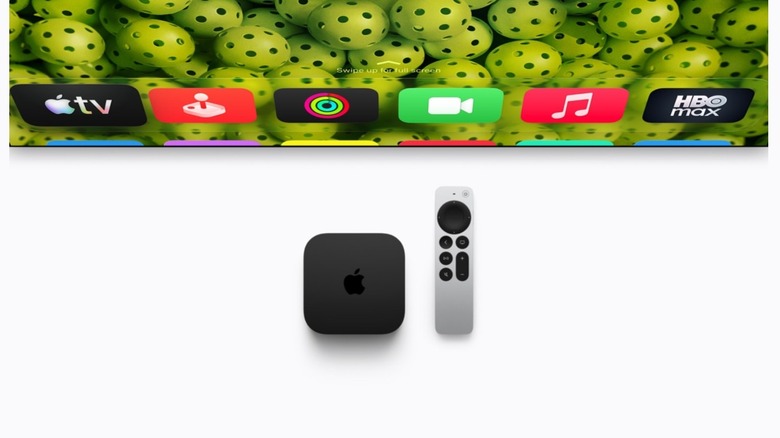 The new Apple TV 4K streaming tvOS on a TV