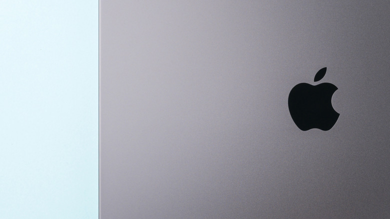Close up of Macbook M5 lid