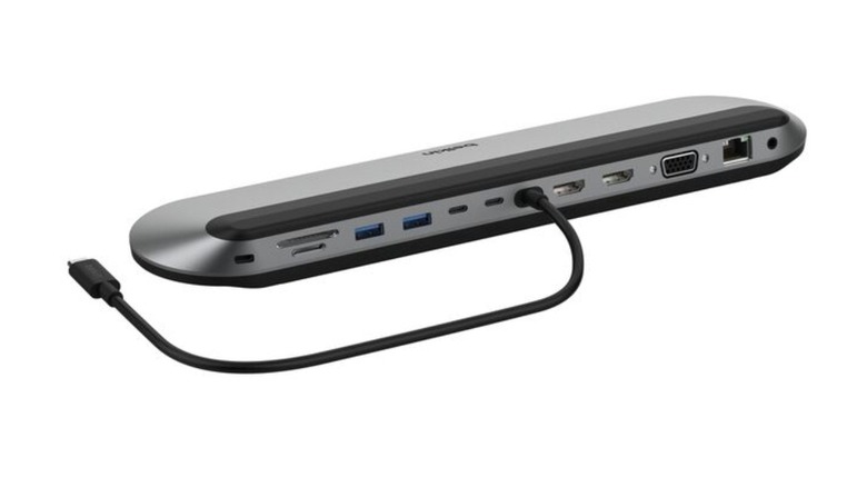 Belkin Connect 11-in-1 USB-C Pro Dock with multiple ports and attached USB-C cable.