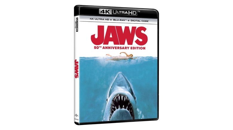 The cover art for the Jaws 4K Ultra HD Blu-ray