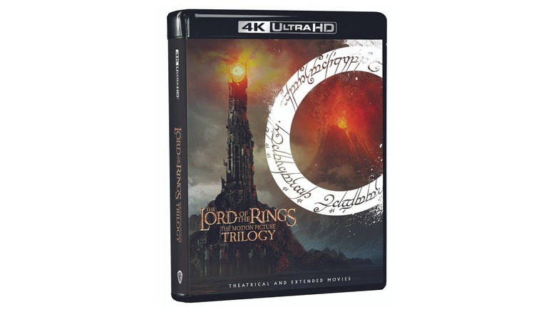 The cover art for the 4K Ultra HD Blu-ray disc set of the Lord of the Rings trilogy