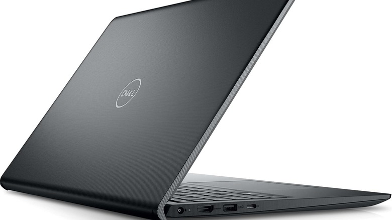 The back of a Dell 15 Vostro laptop.