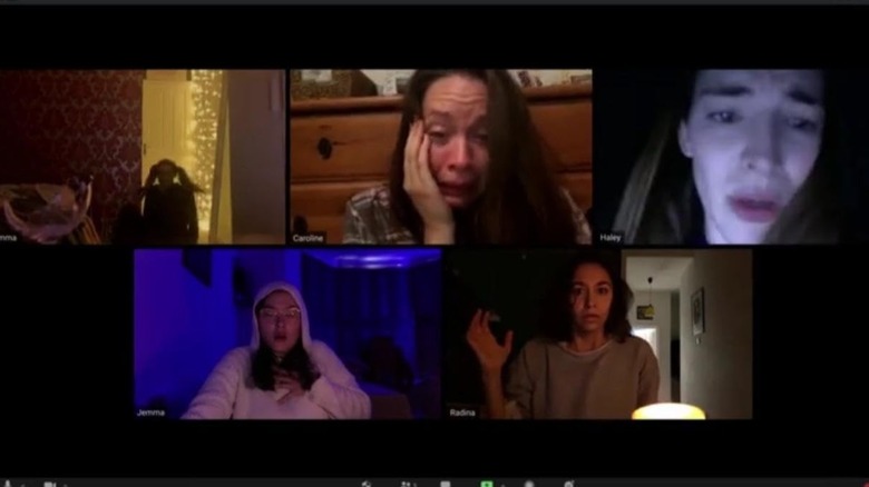 The zoom call in Host