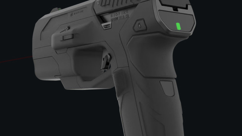Image of the Biofire smart gun showing the biometric reader