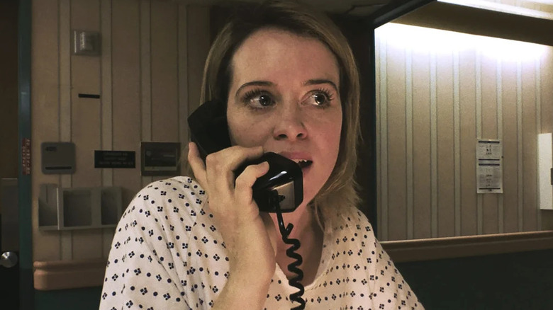 Sawyer on the phone in "Unsane."
