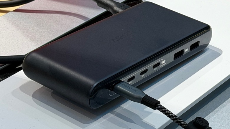 Close-up shot of Anker's Nano Charging Station