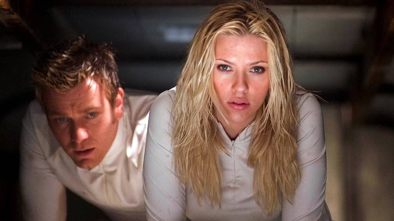 Ewan McGregor and Scarlett Johansson in The Island