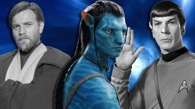 Obi-Wan Kenobi, Jake Sully and Spock together