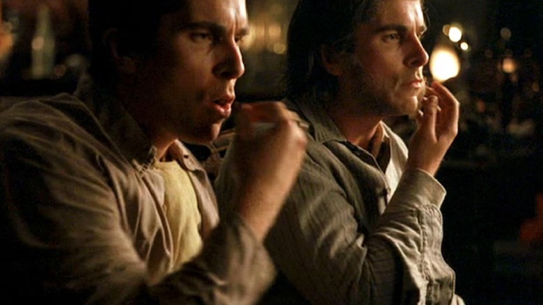 The Bordens changing disguises in The Prestige