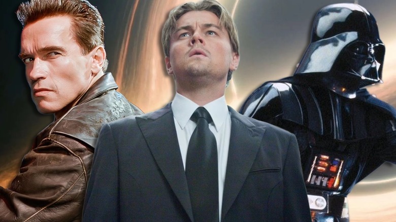 T-800, Cobb, and Darth Vader together