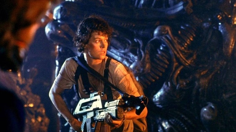 Sigourney Weaver as Ripley in Aliens