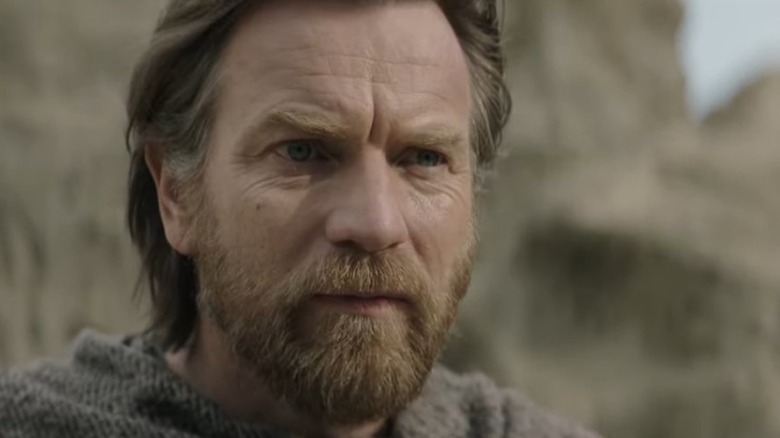 Ewan McGregor as Obi-Wan Kenobi looking forward