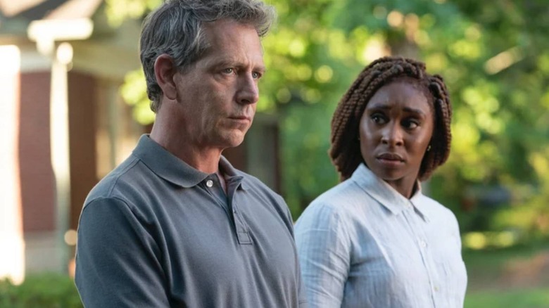 Ben Mendelsohn and Cynthia Erivo as Detective Ralph Anderson and Holly Gibney in The Outsider