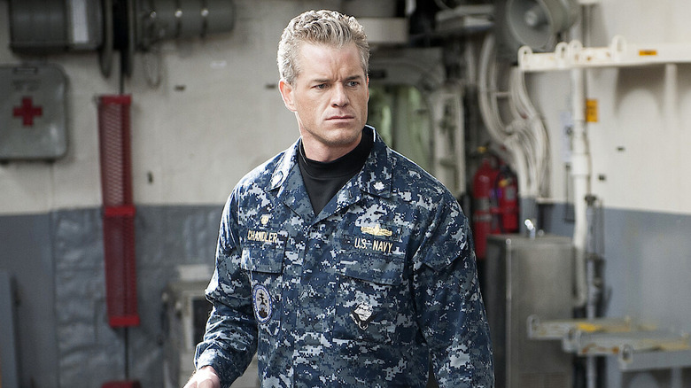 Tom Chandler (Eric Dane) wearing a Navy uniform on "The Last Ship."