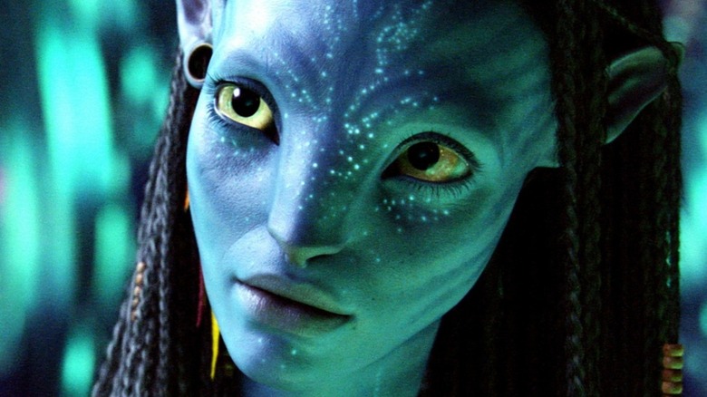 Neytiri frowning in "Avatar."