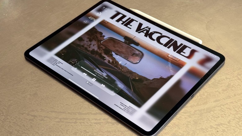 Close-up shot of an iPad Pro on a table