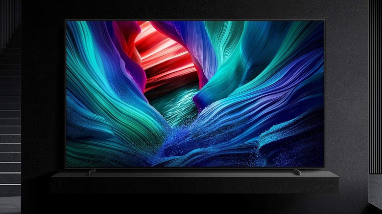 A Samsung Micro RGB TV displayed in a living room