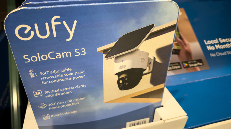 Retail display for Eufy security cameras