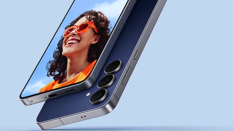 Partial look at the front and back of the Galaxy S25 FE.