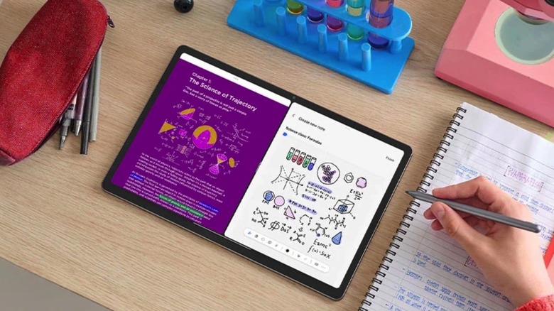 The Lenovo Idea Tab Pro on a desk.