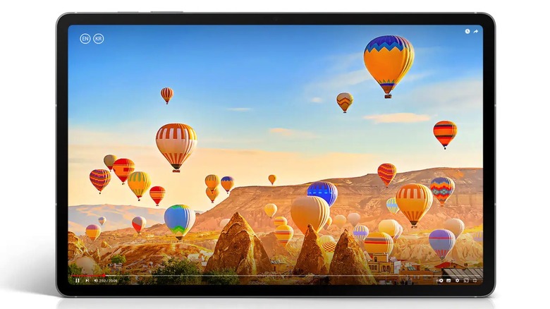 The Galaxy Tab S10 FE display.